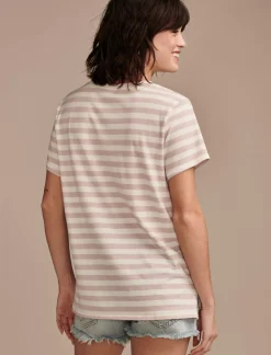 Lucky Brand classic crew natural stripe*WOMEN Knit Tops