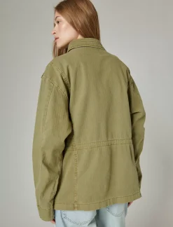 Lucky Brand classic military jacket olive drab*WOMEN Jackets & Outerwear