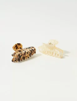 Lucky Brand classic tortoise claw set multi*WOMEN Hair Accessories