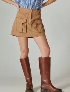 Lucky Brand clean cargo mini skirt chipmunk*WOMEN Skirts