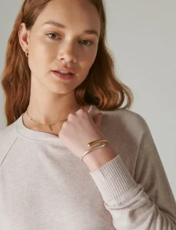 Lucky Brand cloud jersey long sleeve crew dawn pink*WOMEN Activewear