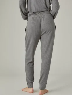 Lucky Brand cloud rib jogger medium heather grey*WOMEN Activewear