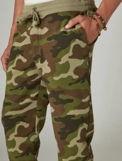 Lucky Brand cloud soft fleece camo jogger camo (army colors)*MEN Activewear
