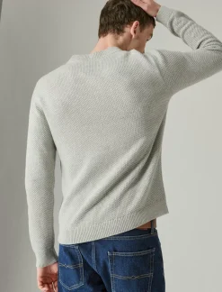Lucky Brand cloud soft henley sweater light heather grey*MEN Sweaters