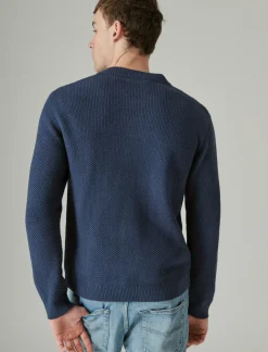 Lucky Brand cloud soft henley sweater dark denim*MEN Sweaters