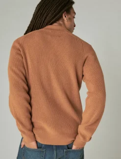 Lucky Brand cloud soft polo sweater thrush*MEN Sweaters