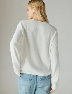 Lucky Brand cloud soft pullover cream*WOMEN Sweaters & Sweatshirts