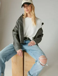 Lucky Brand cloud soft pullover cream*WOMEN Sweaters & Sweatshirts