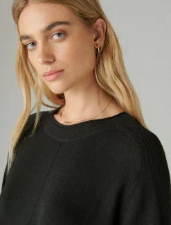 Lucky Brand cloud soft pullover black*WOMEN Sweaters & Sweatshirts