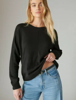 Lucky Brand cloud soft pullover black*WOMEN Sweaters & Sweatshirts