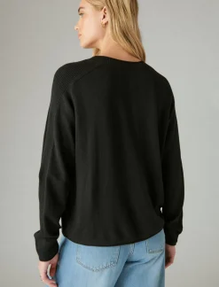 Lucky Brand cloud soft pullover black*WOMEN Sweaters & Sweatshirts