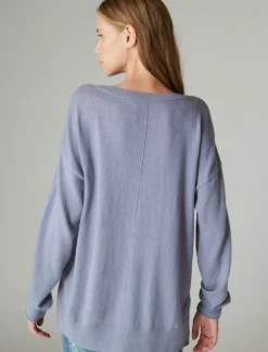 Lucky Brand cloud soft v neck sweater stonewash*WOMEN Sweaters & Sweatshirts