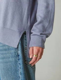 Lucky Brand cloud soft v neck sweater stonewash*WOMEN Sweaters & Sweatshirts