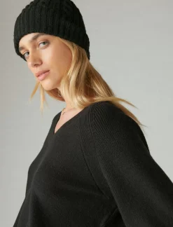 Lucky Brand cloud soft v neck sweater black*WOMEN Sweaters & Sweatshirts