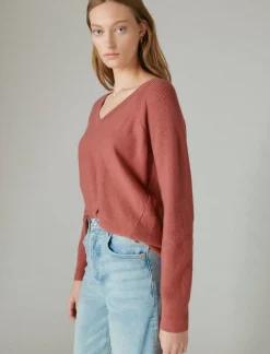 Lucky Brand cloud soft v neck sweater apple butter*WOMEN Sweaters & Sweatshirts