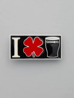 Lucky Brand clover guinness pint pin silver*WOMEN|MEN Jewelry