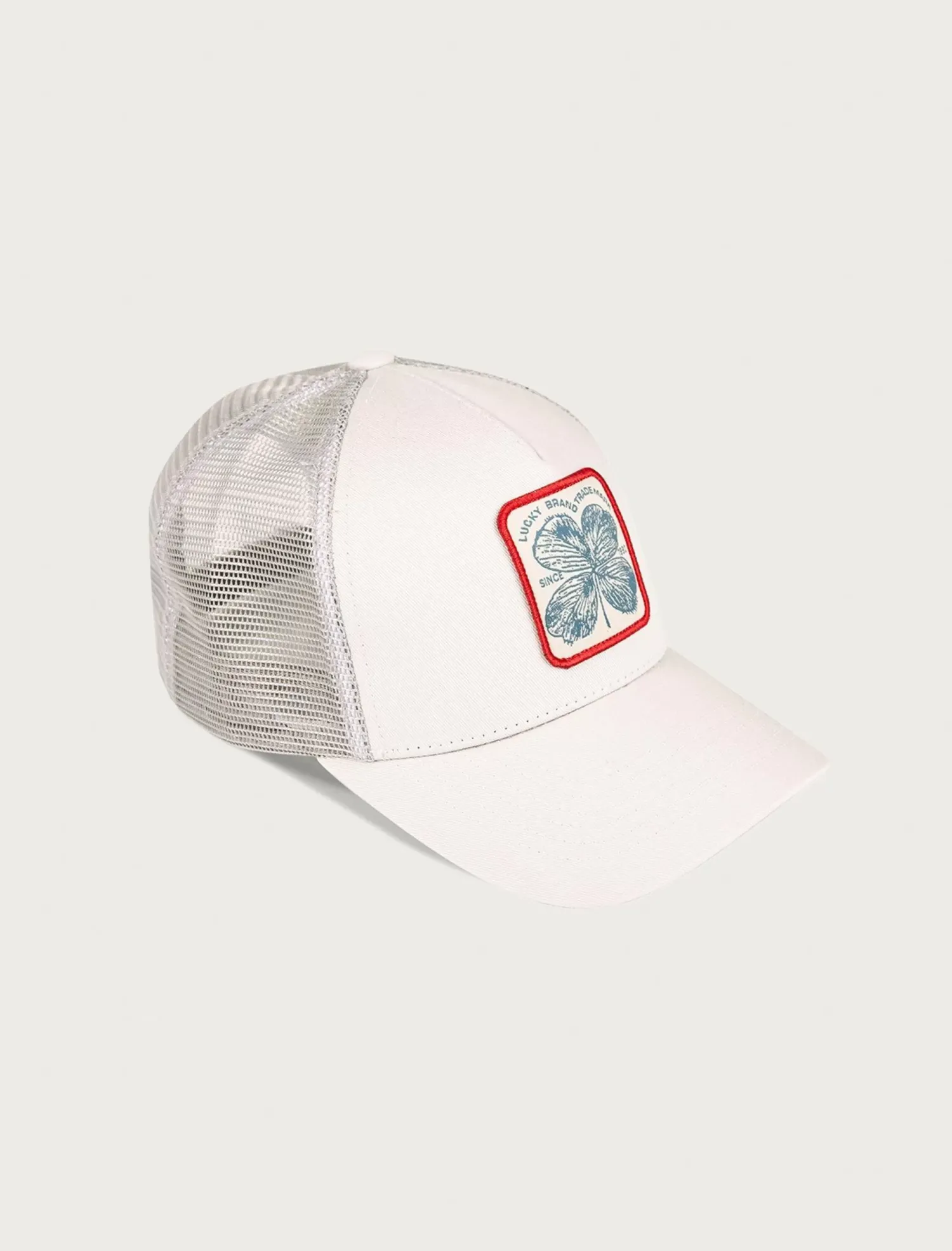 Lucky Brand clover patch trucker hat open grey*MEN|WOMEN Hats