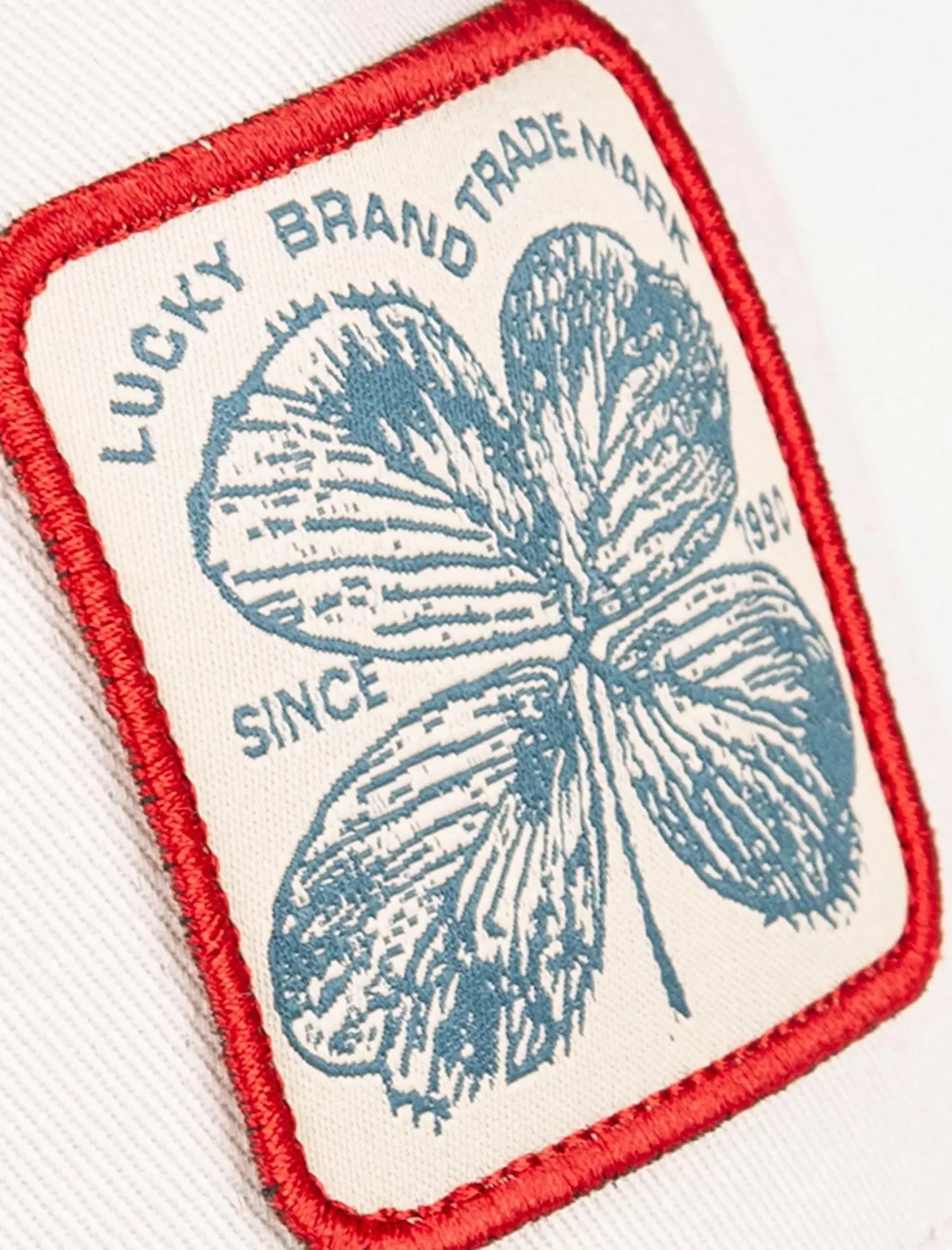 Lucky Brand clover patch trucker hat open grey*MEN|WOMEN Hats