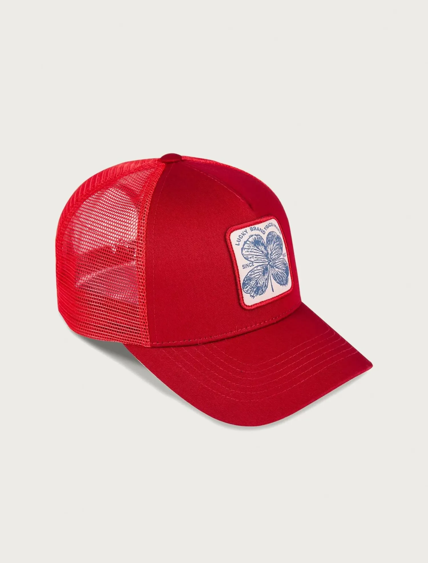 Lucky Brand clover patch trucker hat dark red*MEN|WOMEN Hats