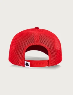 Lucky Brand clover patch trucker hat dark red*MEN|WOMEN Hats