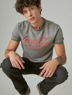 Lucky Brand coca cola classic tee heather grey*MEN Graphic Tees