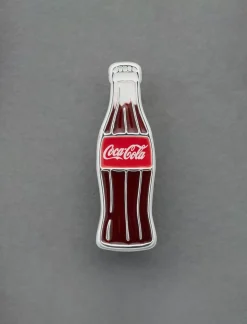 Lucky Brand coca-cola classic bottle pin silver*MEN|WOMEN Jewelry