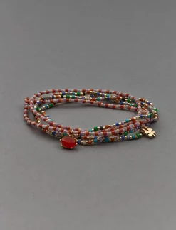 Lucky Brand colorful seed bead bracelet set gold*WOMEN Jewelry