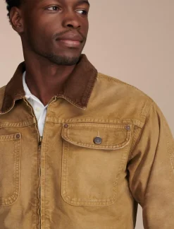 Lucky Brand corduroy collar trucker jacket legend khaki*MEN Jackets & Outerwear