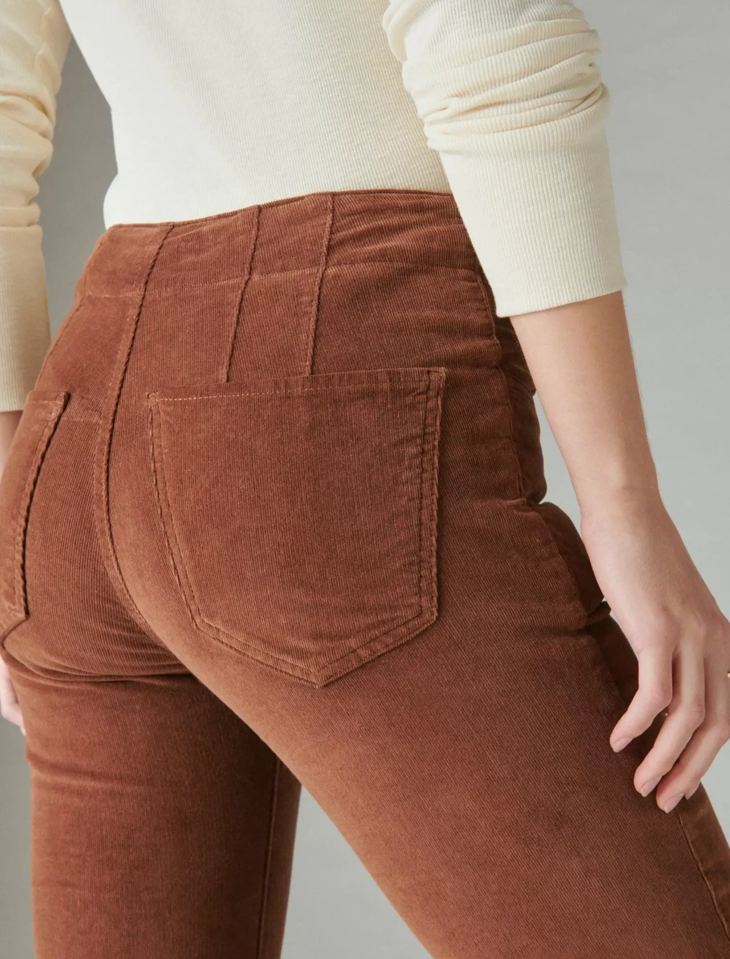 Lucky Brand corduroy high rise stevie flare hot cocoa*WOMEN|JEANS Jeans|Flare