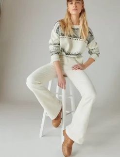 Lucky Brand corduroy high rise stevie flare moon dust*WOMEN|JEANS Jeans|Flare