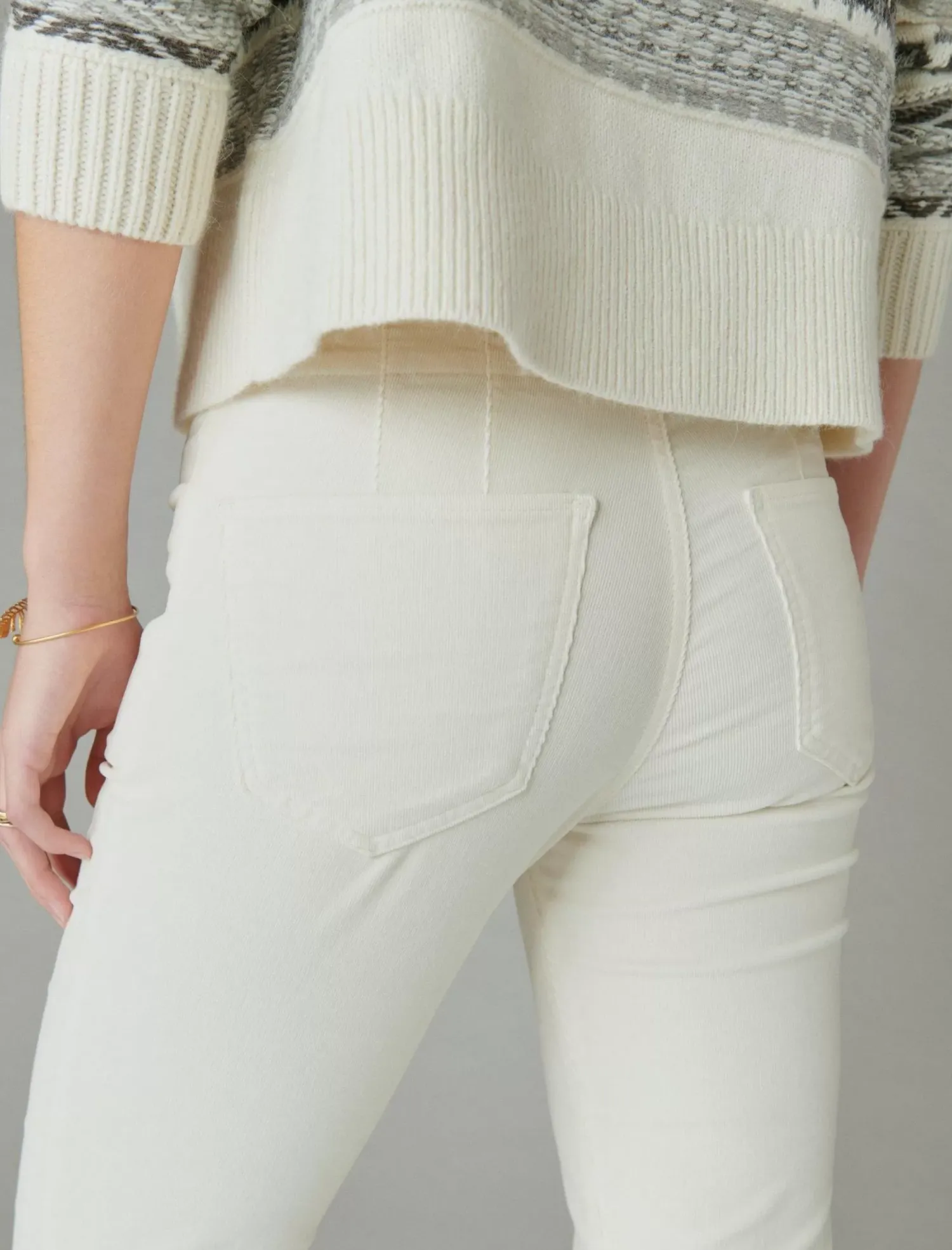 Lucky Brand corduroy high rise stevie flare moon dust*WOMEN|JEANS Jeans|Flare