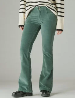 Lucky Brand corduroy high rise stevie flare fairytale green*WOMEN|JEANS Jeans|Flare