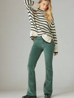Lucky Brand corduroy high rise stevie flare fairytale green*WOMEN|JEANS Jeans|Flare