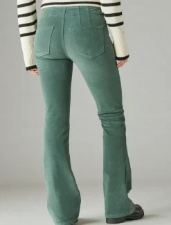 Lucky Brand corduroy high rise stevie flare fairytale green*WOMEN|JEANS Jeans|Flare