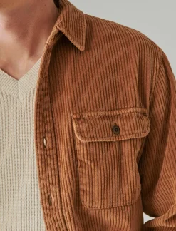 Lucky Brand corduroy utility long sleeve shirt thrush*MEN Button-Downs