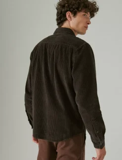 Lucky Brand corduroy utility long sleeve shirt raven*MEN Button-Downs