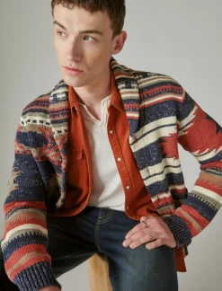 Lucky Brand corduroy western long sleeve shirt sequoia brown*MEN Button-Downs