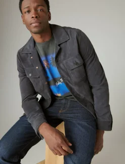 Lucky Brand corona palms jet black*MEN Graphic Tees