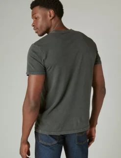 Lucky Brand corona palms jet black*MEN Graphic Tees