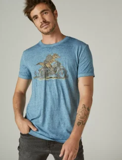 Lucky Brand coyote biker tee allure*MEN Graphic Tees
