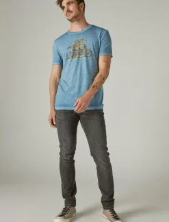 Lucky Brand coyote biker tee allure*MEN Graphic Tees