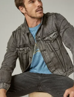 Lucky Brand coyote biker tee allure*MEN Graphic Tees
