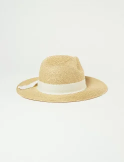 Lucky Brand cream ribbon ranger hat natural*WOMEN Hats