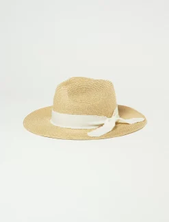 Lucky Brand cream ribbon ranger hat natural*WOMEN Hats