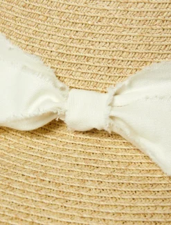 Lucky Brand cream ribbon ranger hat natural*WOMEN Hats
