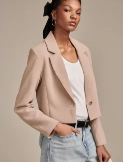 Lucky Brand cropped blazer dune*WOMEN Jackets & Outerwear