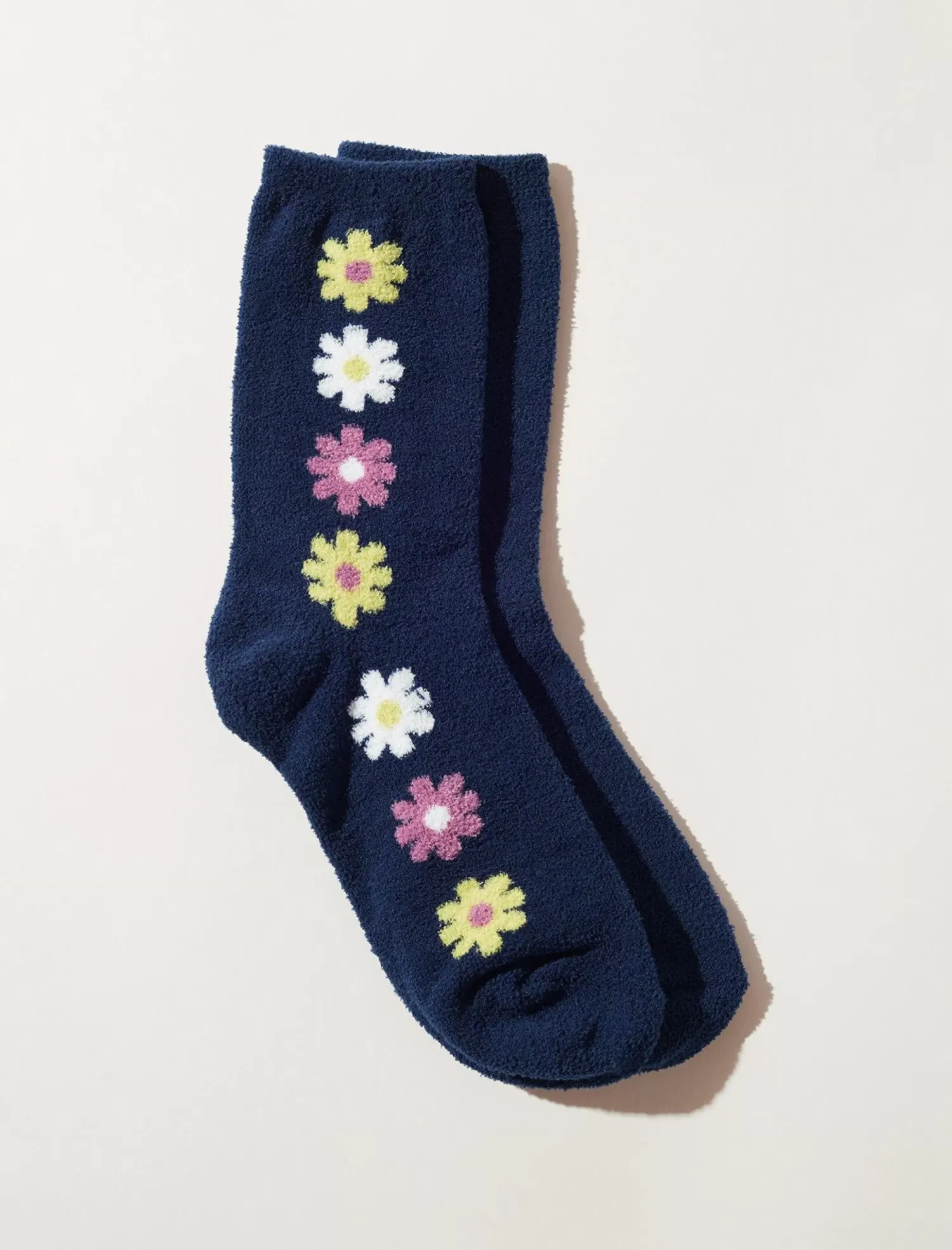 Lucky Brand daisy fuzzy sock multi*WOMEN Socks