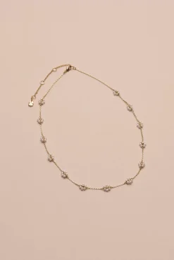 Lucky Brand daisy pearl chain necklace gold*WOMEN Jewelry
