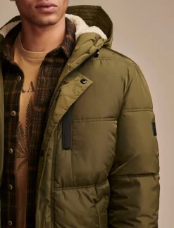 Lucky Brand davis hooded puffer medium dark green*MEN Jackets & Outerwear