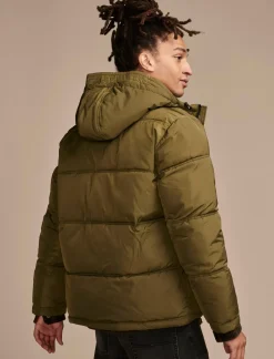 Lucky Brand davis hooded puffer medium dark green*MEN Jackets & Outerwear